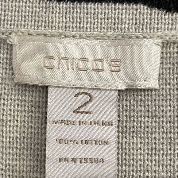 Chicos Evening Caves Dara Cardigan Sweater Cardigan pat -  size 2 - Picture 5 of 7
